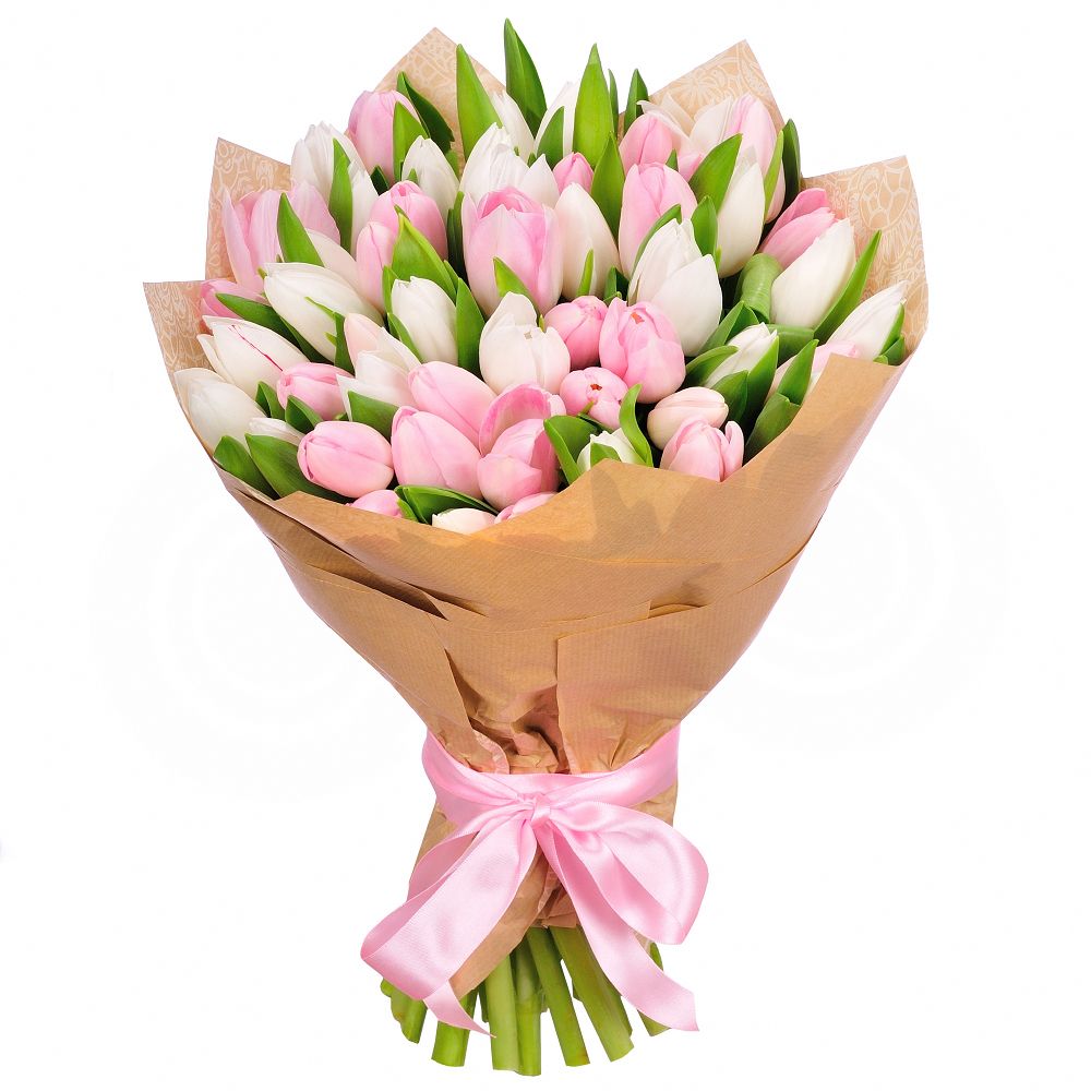 Розовые тюльпаны девушке на 8 марта - картинки (15)