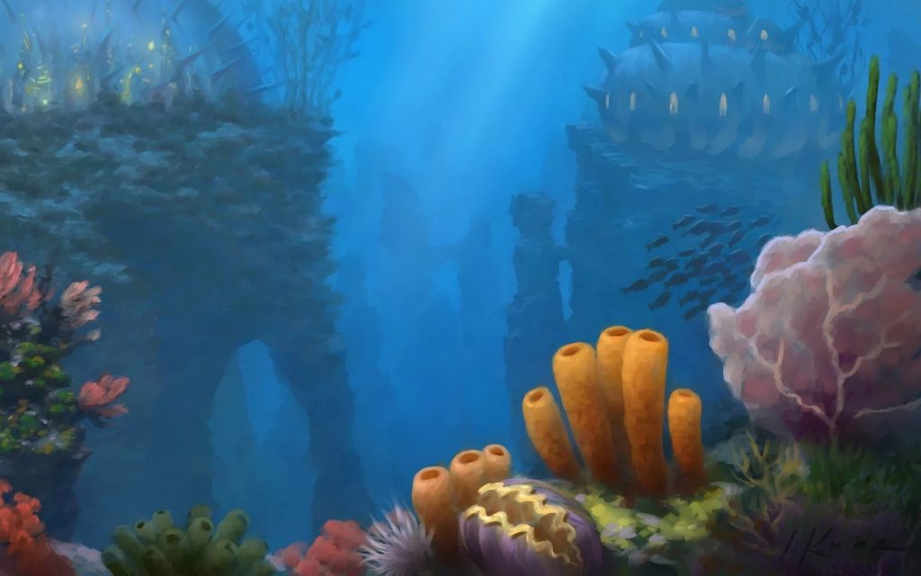 Фон подводный мир для телефона на заставку (9)