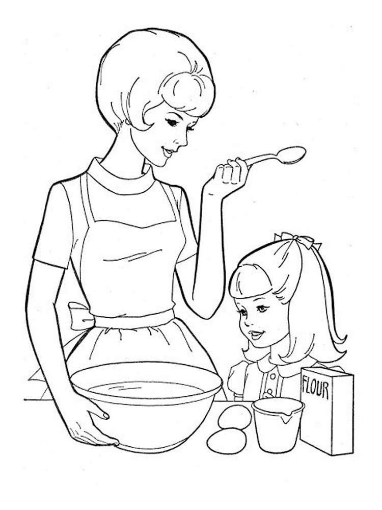 Как я помогаю маме   рисунок для детей (10)