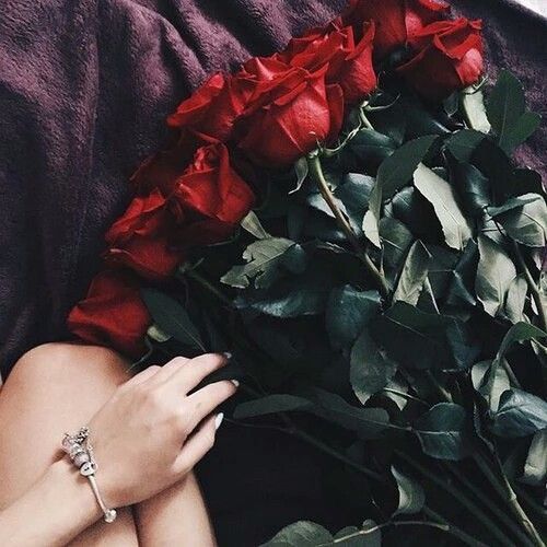 Красивые розы в руке девушки фото (5)