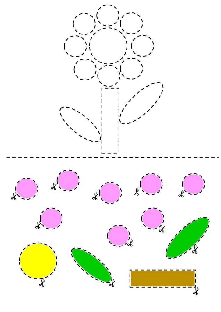 Интересный рисунок геометрические фигуры для детей (13)