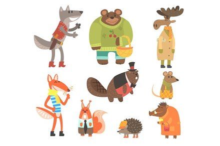 Красивые рисунки на тему лесные животные (31)