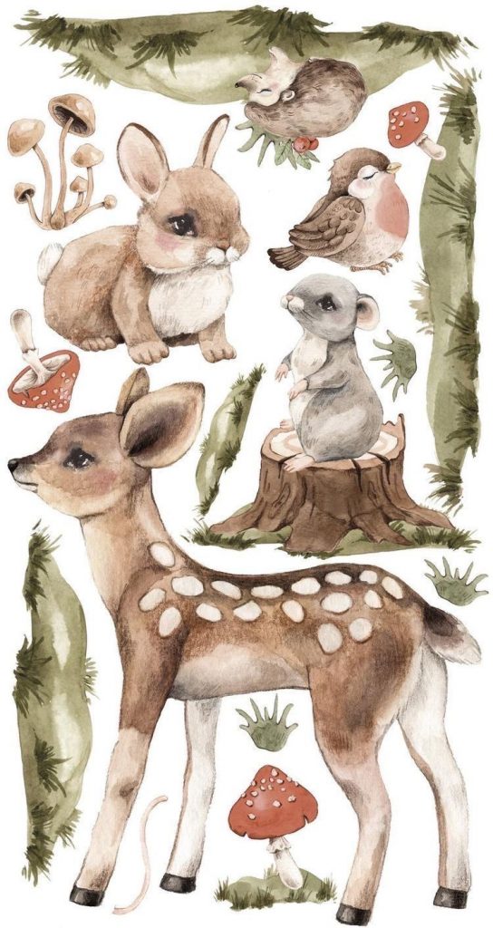 Красивые рисунки на тему лесные животные (4)