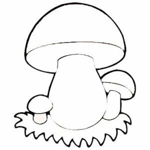 Прикольные картинки грибочки для детей раскраски (21)
