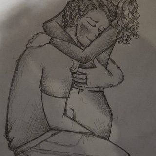 Красивые рисунки карандашом девушка и парень (29)