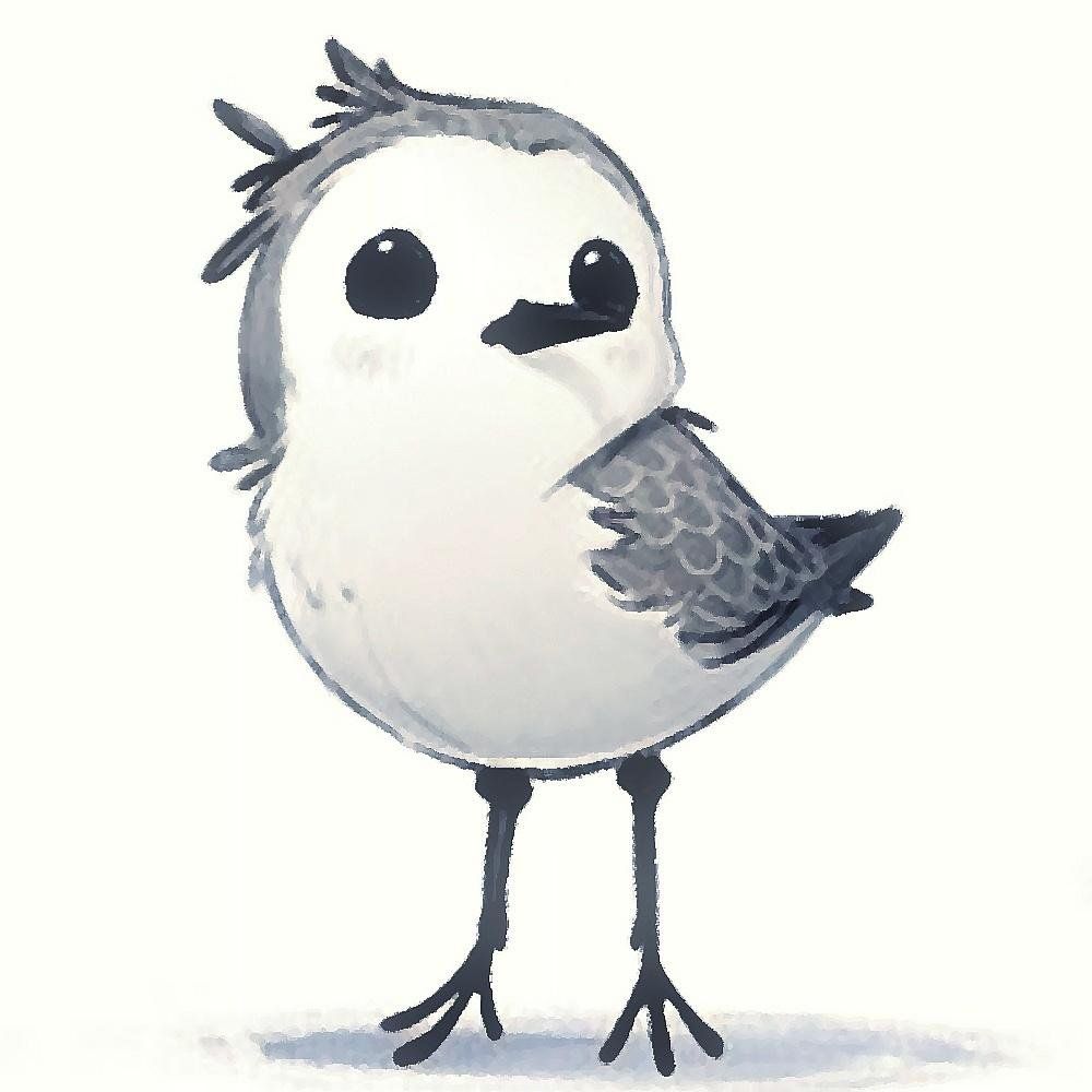 Прикольные картинки птичек для срисовки (2)