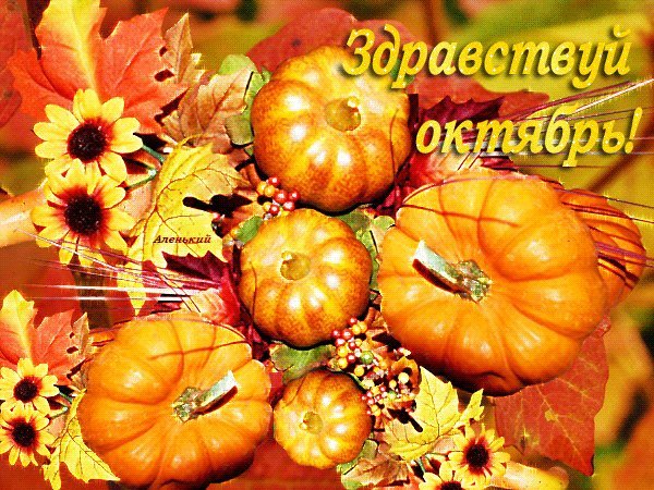 Здравствуй, октябрь   красивые картинки с пожеланиями (14)