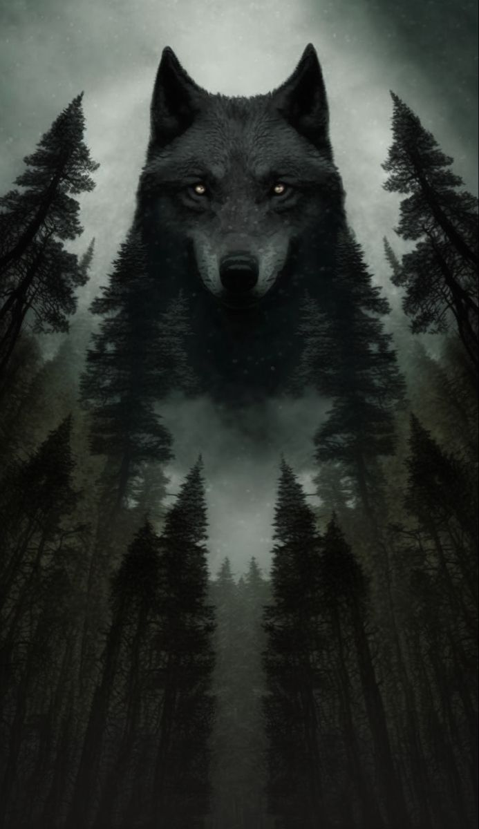 Лучшие фото волка в темноте   сборка (3)