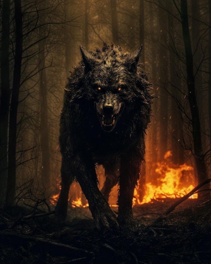 Лучшие фото волка в темноте - сборка (32)