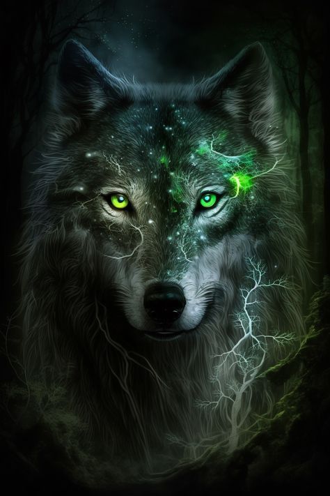 Лучшие фото волка в темноте   сборка (9)