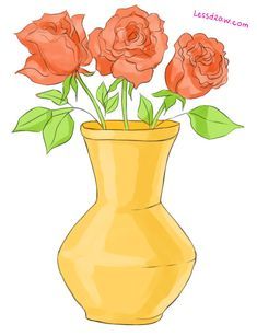 Картинки для срисовки карандашом ваза (8)