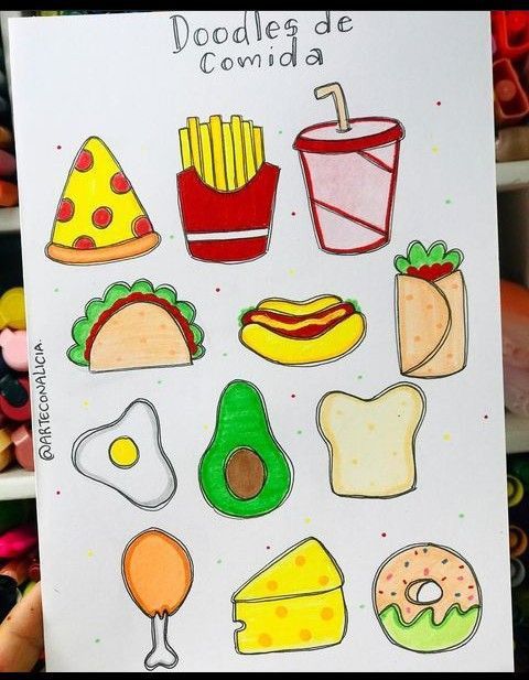 Новые картинки еда нарисованные для детей (2)