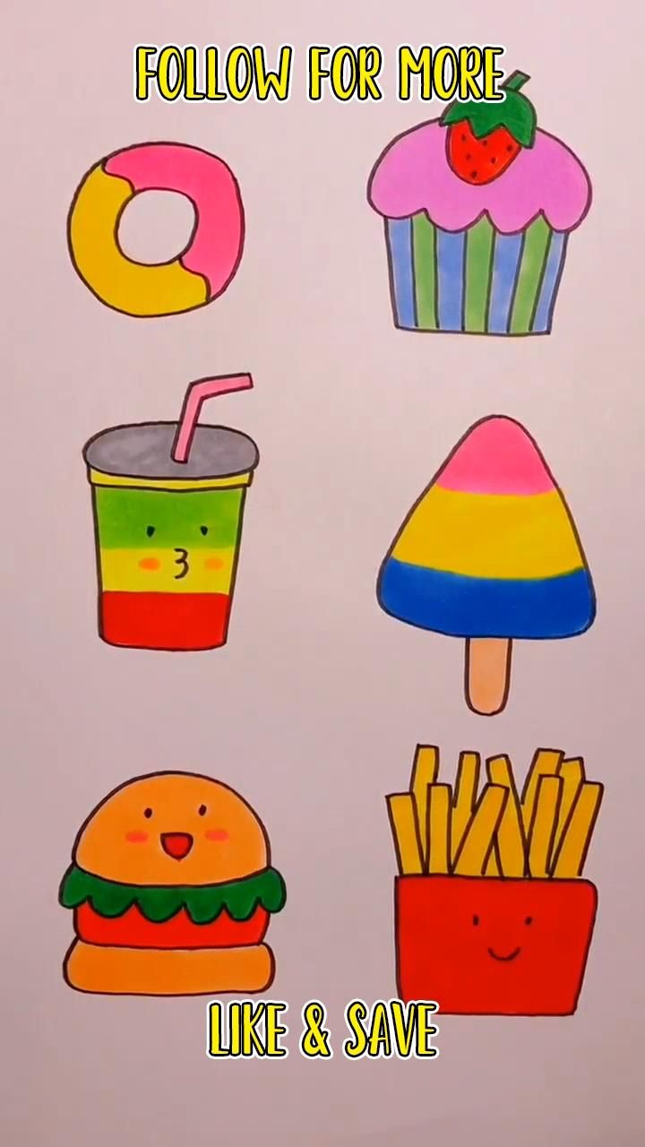 Новые картинки еда нарисованные для детей (35)