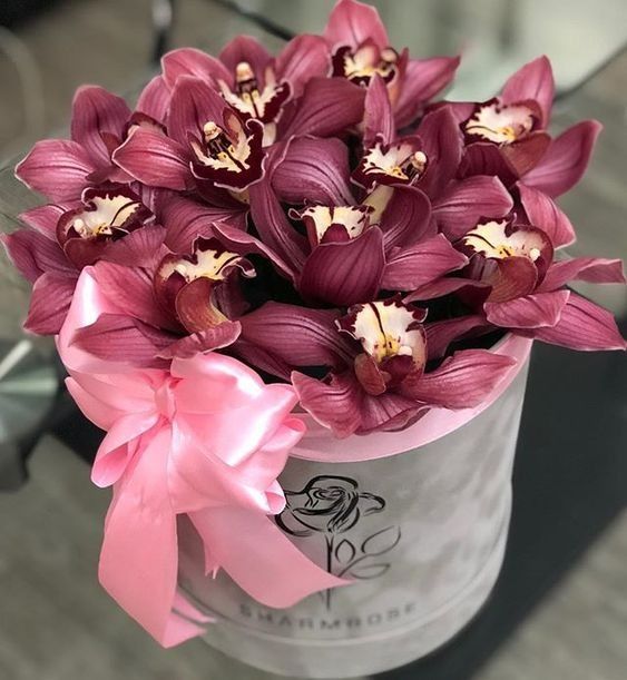 Открытки букет орхидей с днем рождения (16)