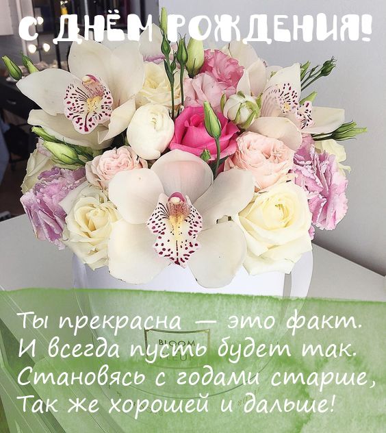 Открытки букет орхидей с днем рождения (9)