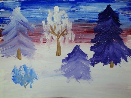 Картинки зимний пейзаж для детей (13)