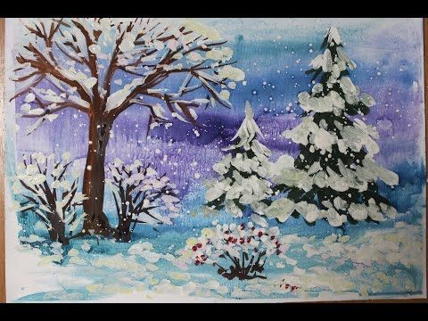 Картинки зимний пейзаж для детей (7)