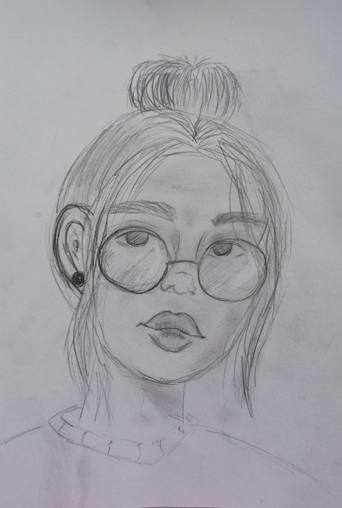 Красивые рисунки девушек без лица карандашом (16)