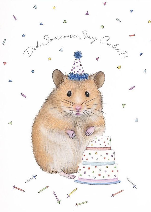 Отличные открытки с днем рождения в виде рисунка (2)