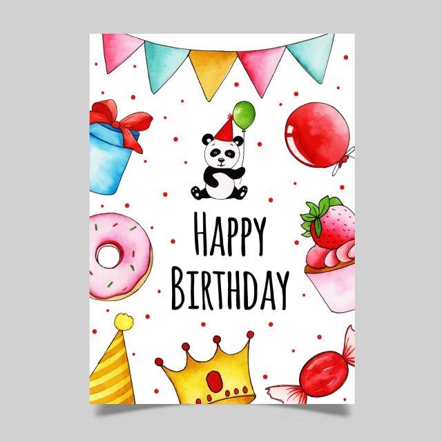 Отличные открытки с днем рождения в виде рисунка (8)