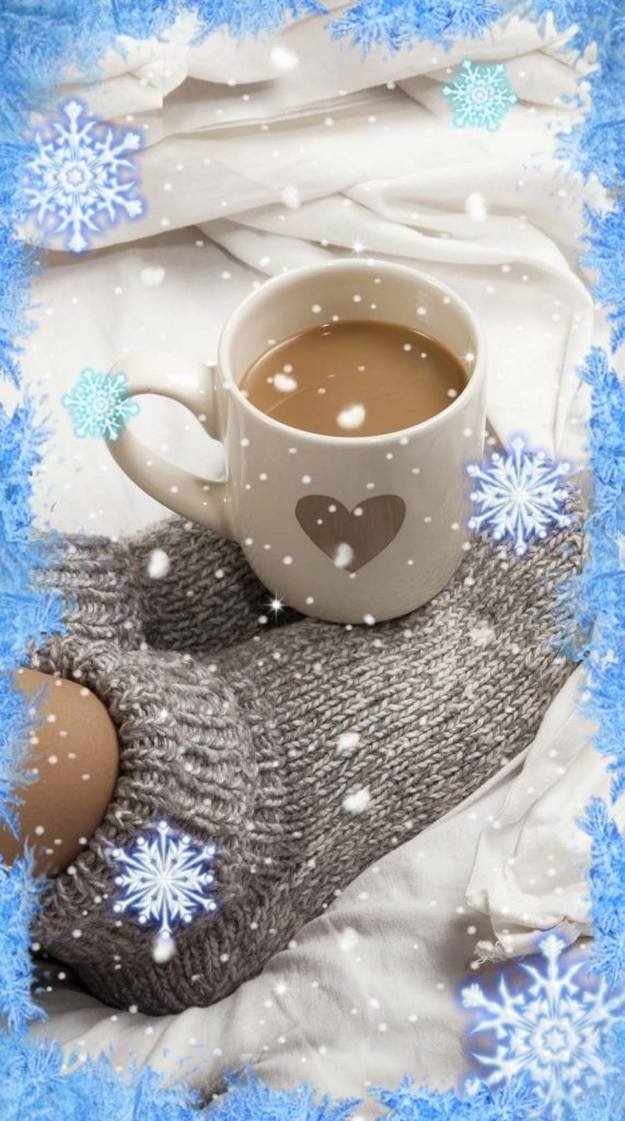 Вкусный кофе и теплое утро зимы - милые открытки (6)