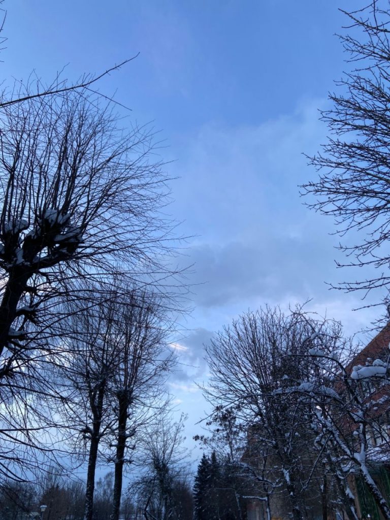 Небо зимой - красивые картинки и фото обои (23)