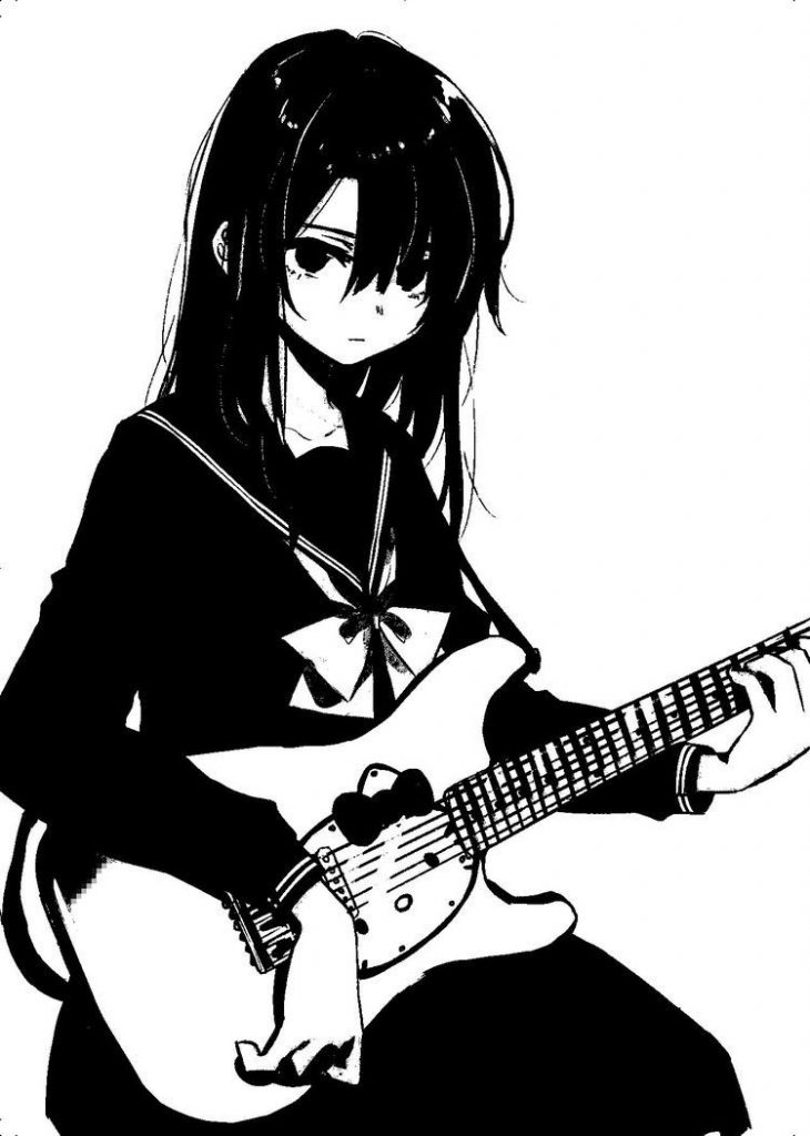 Аниме девушки картинки с гитарой на аву (17)