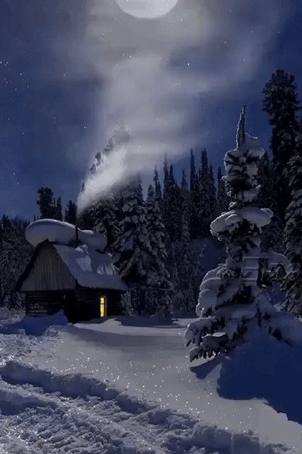 Спокойных снов и доброй ночи зима   картинки (2)