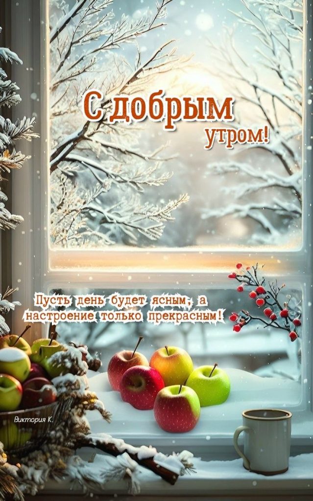 Удачного дня и утра - красивые открытки на зиму (2)
