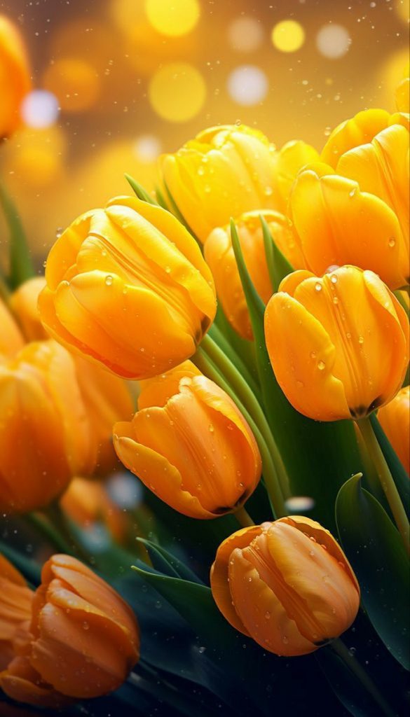 Милые картинки доброе утро желтые тюльпаны на весну и март (6)
